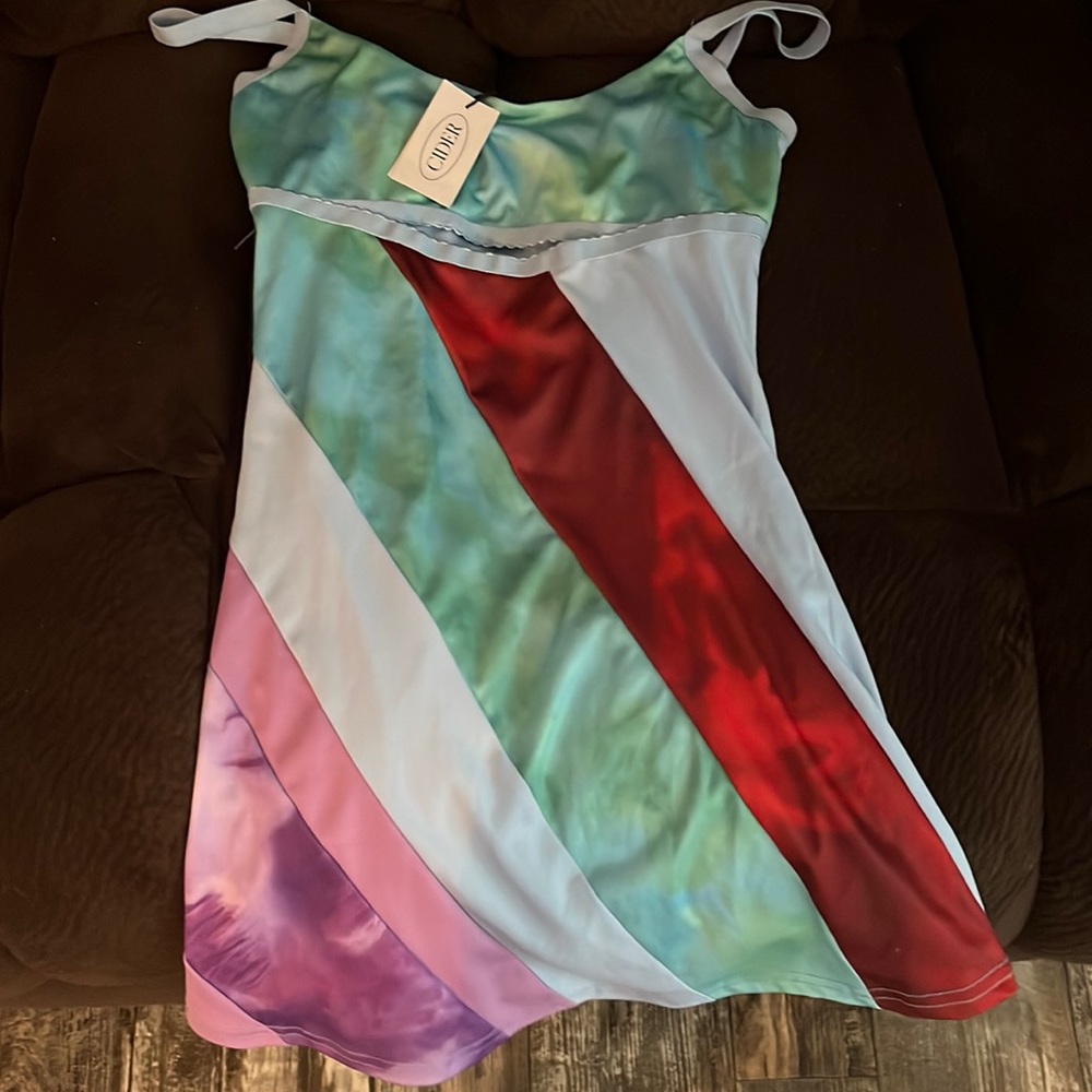 I’m selling a dress from CIDER size medium, blue, red and purple